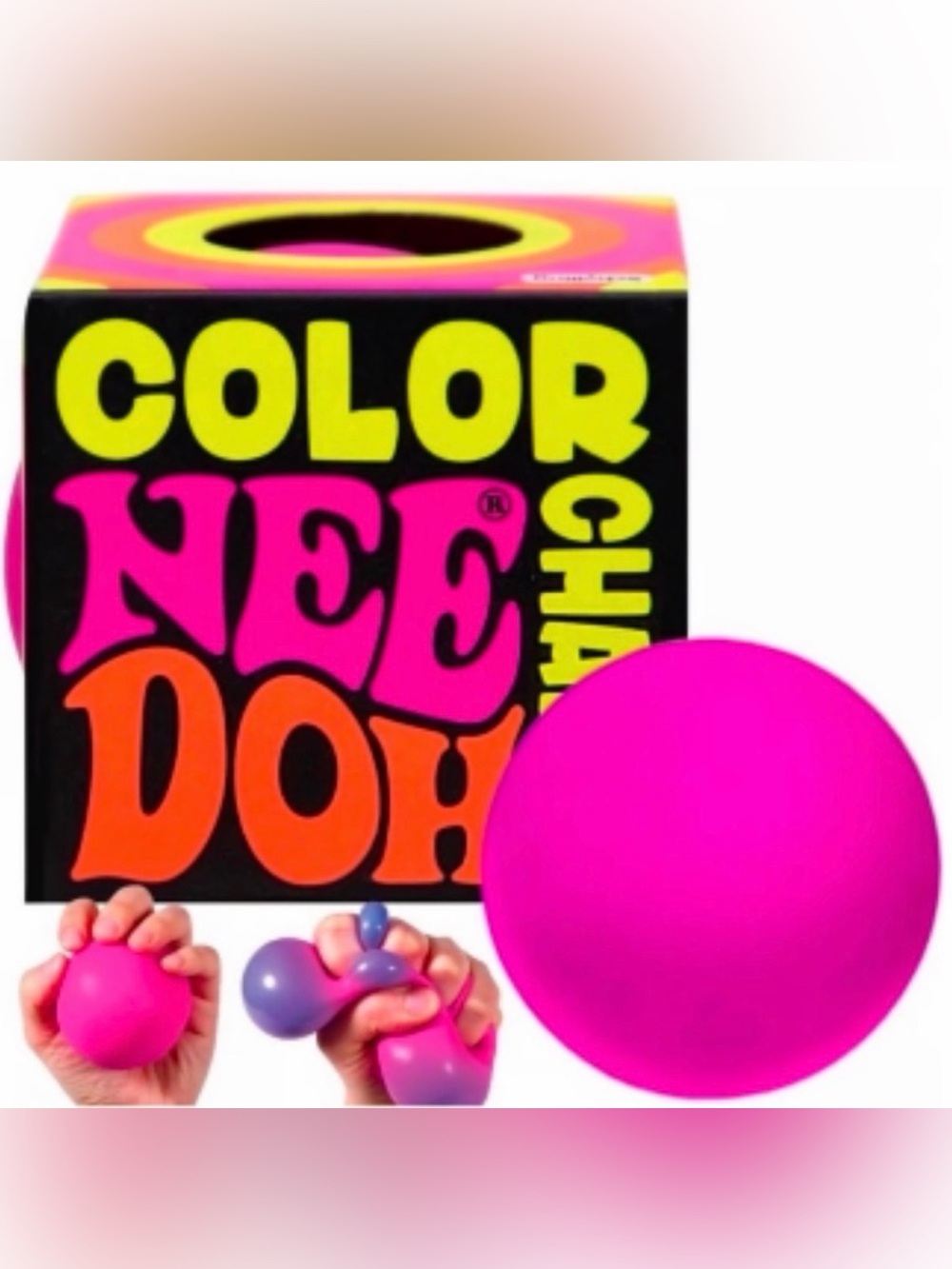 Color Change Needoh (Hot Pink) *Great back to school surprise* AUTHENTIC & RATE